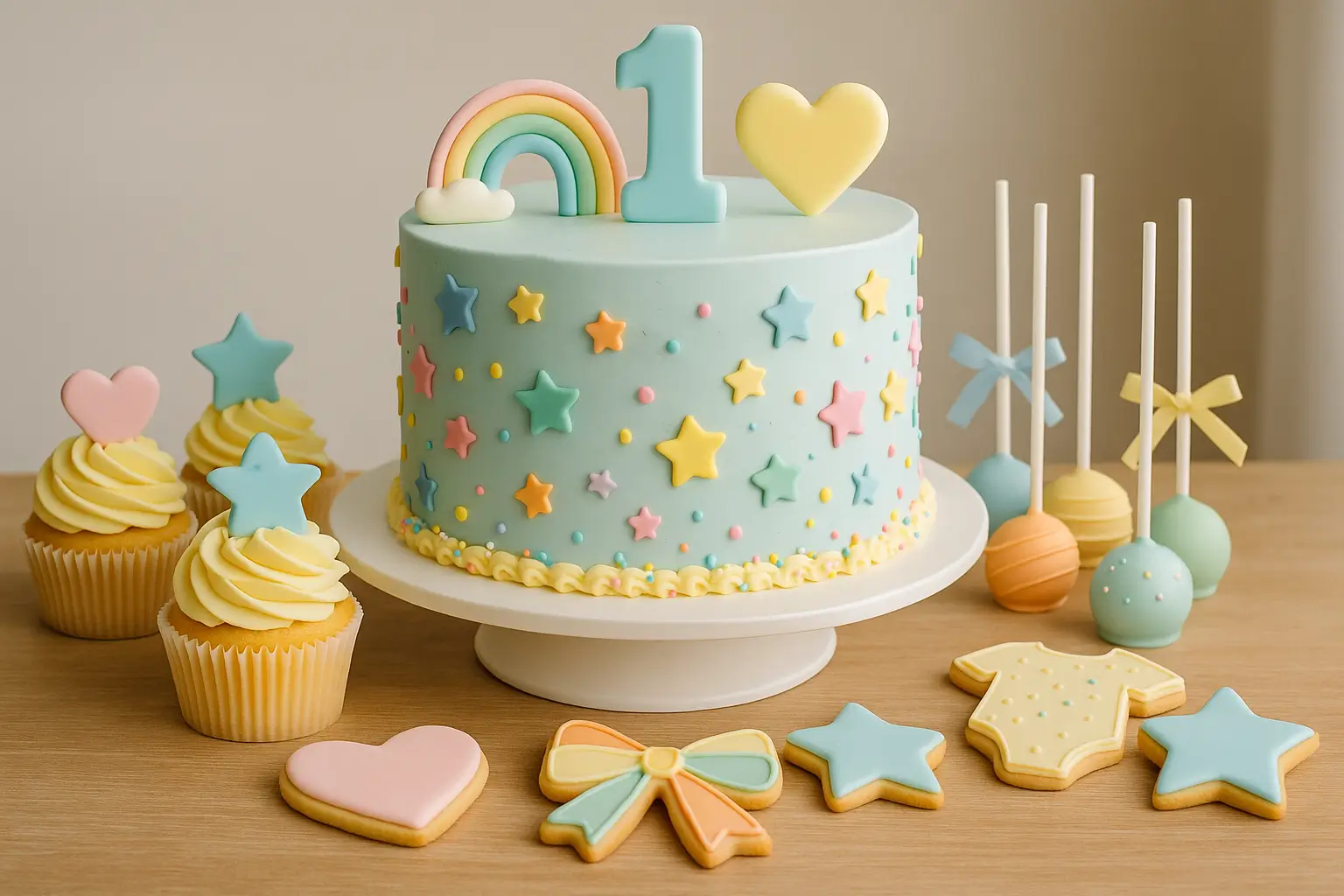 first-birthday-custom-cake